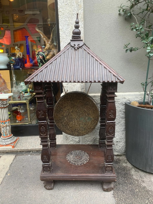 19th Century Chinese Wooden Gong