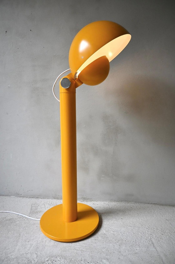 Image 1 of Vloerlamp Cuffia Design Francesco Buzzi voor Bieffeplast in geel
