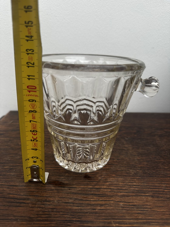 Image 1 of Small vintage cut glass ice bucket - H 12 cm