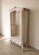 French antique display cabinet with glass