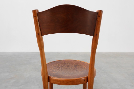 Image 1 of Art Deco Bugholzstuhl von J & J Kohn, Österreich ca. 1910