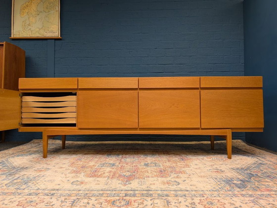 Image 1 of Vintage XXL Lowboard, Ib Kofod Larsen For Faarup Møbelfabrik, 1960s