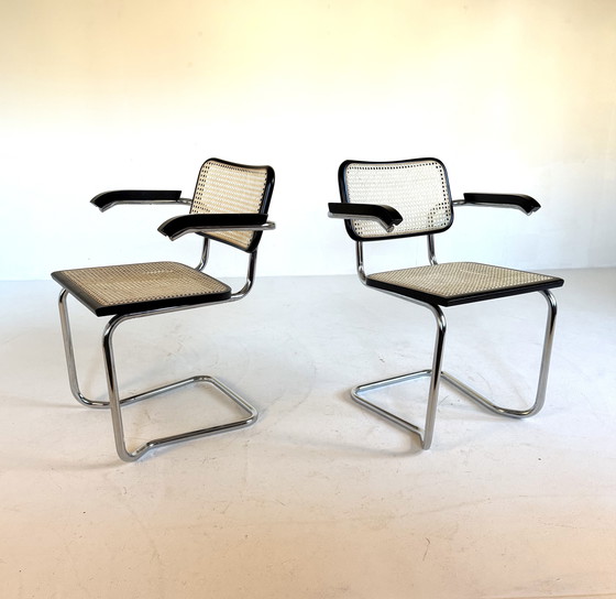 Image 1 of 2 sedie vintage Cesca in tessuto modello S64 '60