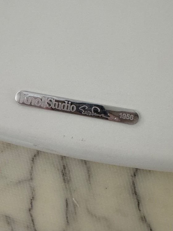 Image 1 of Knoll Saarinen 244 cm Calacatta plateau en marbre doré