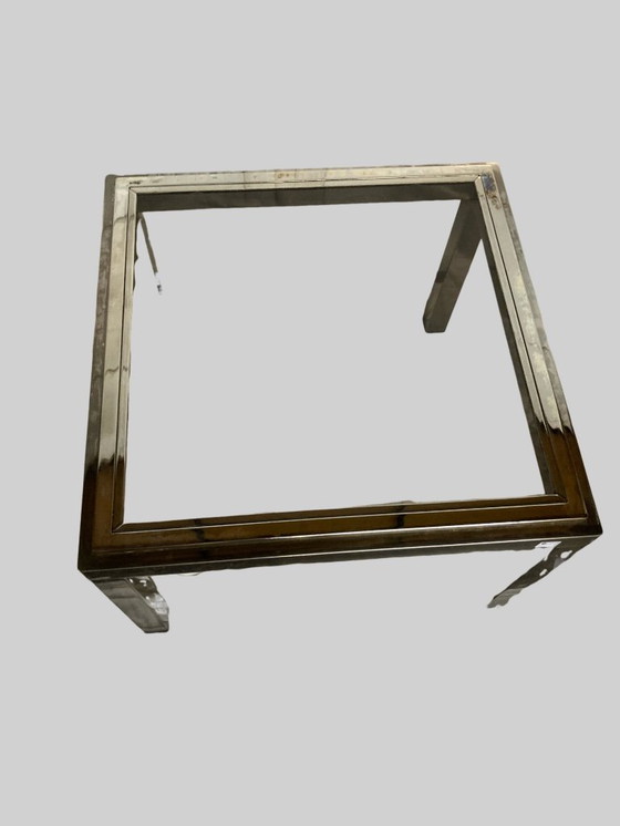 Image 1 of Vintage Chrome Coffee Table