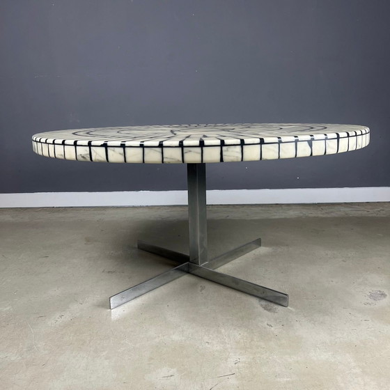 Image 1 of Table basse en marbre au design vintage par Heinz Lilienthal