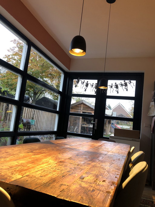 2x B.Lux / B-Lux Speers s1 zwarte minimalistische hanglampen 