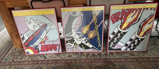 Roy Lichtenstein bratatatatata en 3 parties