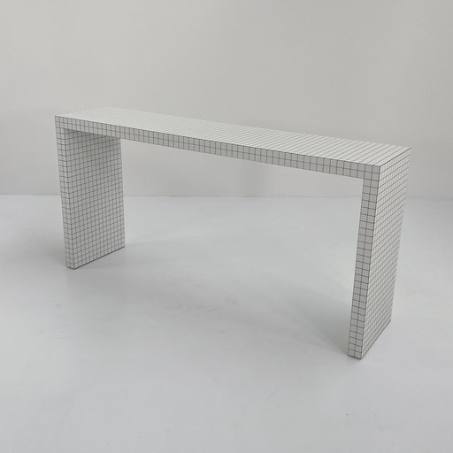 Table console Quaderna par Superstudio pour Zanotta, 1970S