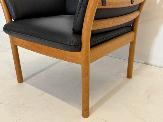 Image 1 of Poltrona in pelle Illum Wikkelso CFC Sedia Silkeborg