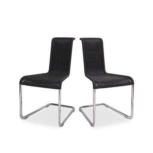 2x Tecta B20 cantilever chairs black | Bauhaus cantilever chairs