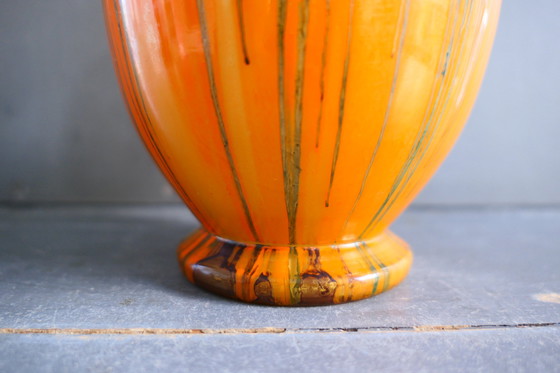 Image 1 of Art Deco Separate Glasvase Orange
