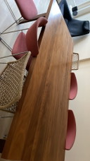 Eettafel Montis Doble notenhout mat gelakt 