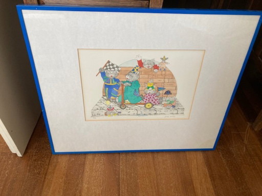 Gerda Boersma colored etching
