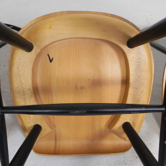 Image 1 of Set di 4 sedie con struttura a fuso, modello Fanett, Tapiovaara, anni '60