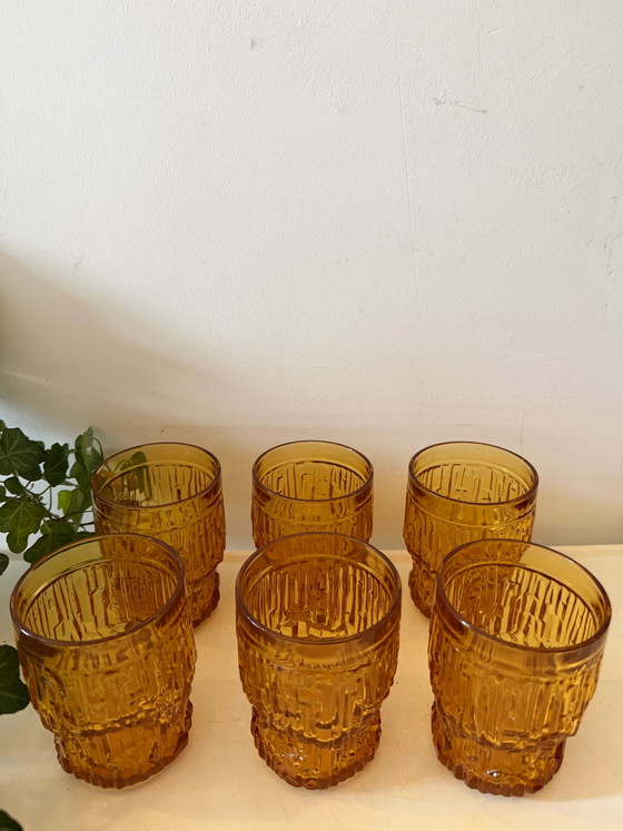 Bormiolo 1970s Brutalist Glasses – Glass & Decanter (photo 6 of 6)
