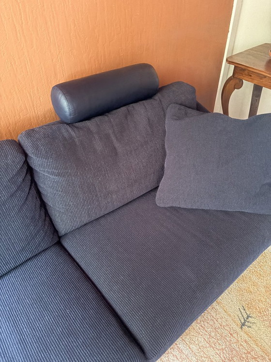 Divano Leolux in tessuto blu scuro, Divani 2 posti, Tessile (foto 4 di 5)