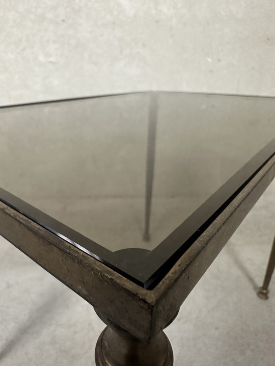 Image 1 of Table à plantes en laiton vintage