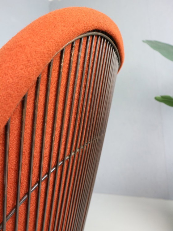 Image 1 of Early bronze lounge chair by Warren Platner for Knoll 1960s in rust red