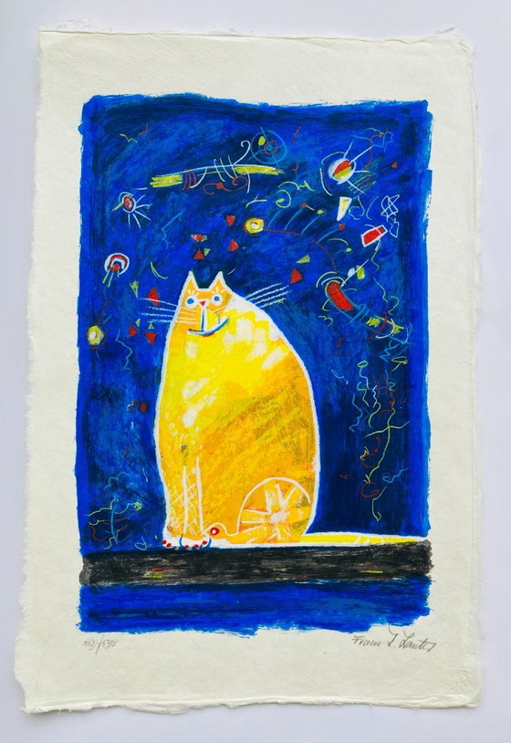 Image 1 of Franz L. Lauter - Gato amarillo - Serigrafía