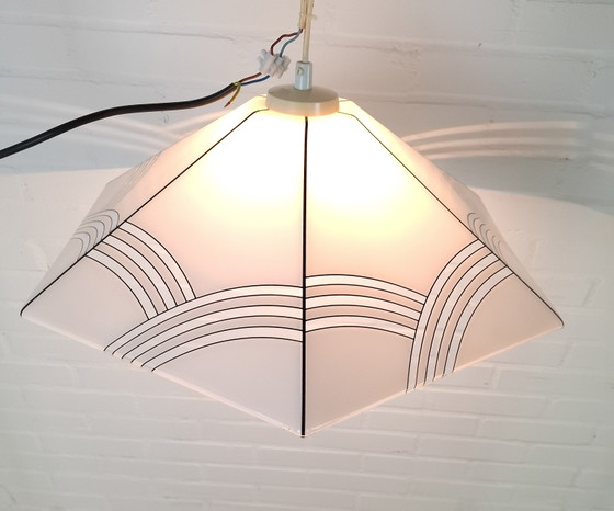 Vintage hanglamp acryl jaren 70 heksenhoed – Hanglampen, Plastic (photo 8 of 11)