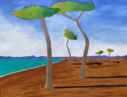 Acryl auf gerahmter Rohleinwand. 40 x 30 cm.