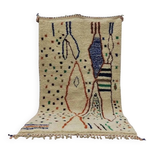 Großer handgefertigter Berber-Teppich 3 x 2 m