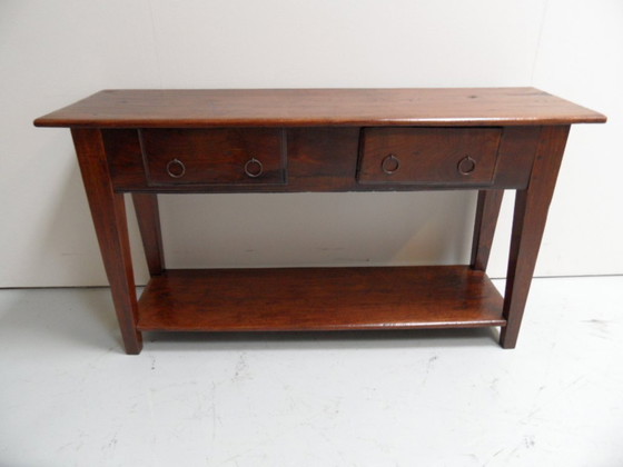 Tavolino antico con 2 cassetti – Tavolini, Wood (photo 11 of 12)
