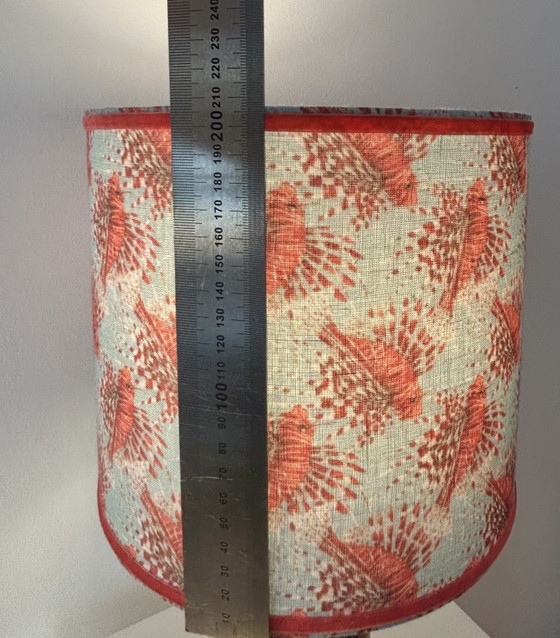 Image 1 of Lampada da tavolo Scheurich senza fili con motivo a pesciolini di fuoco.