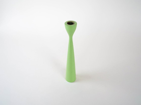 Image 1 of Candelabro verde pastel, diseño danés, década de 1970, fabricado en Dinamarca.