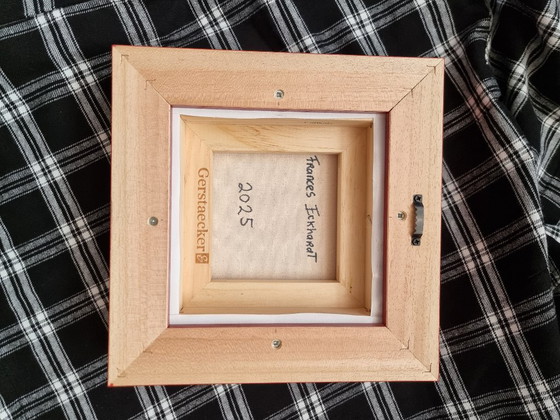 Image 1 of Frances Eckhardt - 24x24 cm Handmade Graphic Artwork Checked Tartan Design Modern No. 3