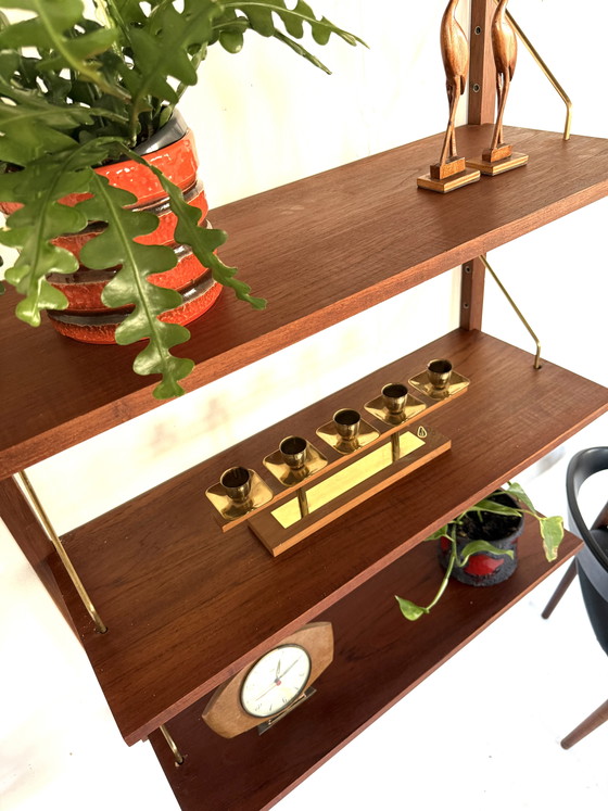 Image 1 of Sistema a parete vintage in teak, Poul Cadovius '60