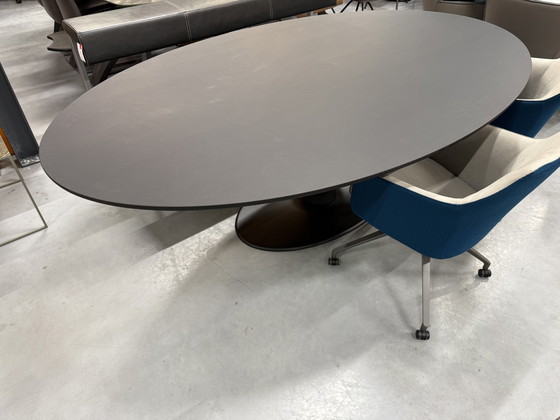Image 1 of Arco Joist Ellipse 2 Dining Table Oval Black 240