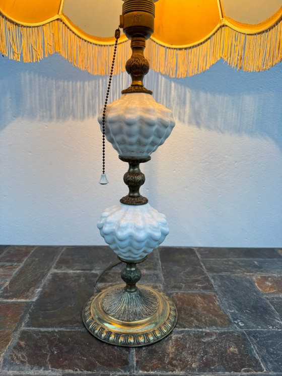 Lampada in maiolica e ottone anni '60 – Lampade da tavolo, Ceramica (photo 6 of 15)
