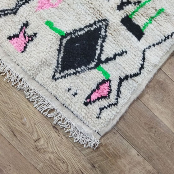 Image 1 of Authentiek Marokkaans Azilal-tapijt 260 x 150 cm – Handgemaakt Berber wollen tapijt