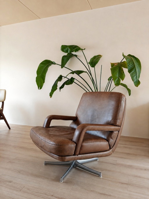 Walter Knoll Vintage Draaifauteuil Met Sterpoot – draaistoelen, Leather