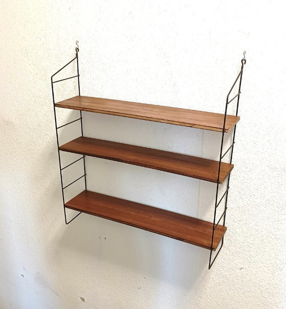 Image 1 of Perchero de pared de los años 50 con tres estantes
