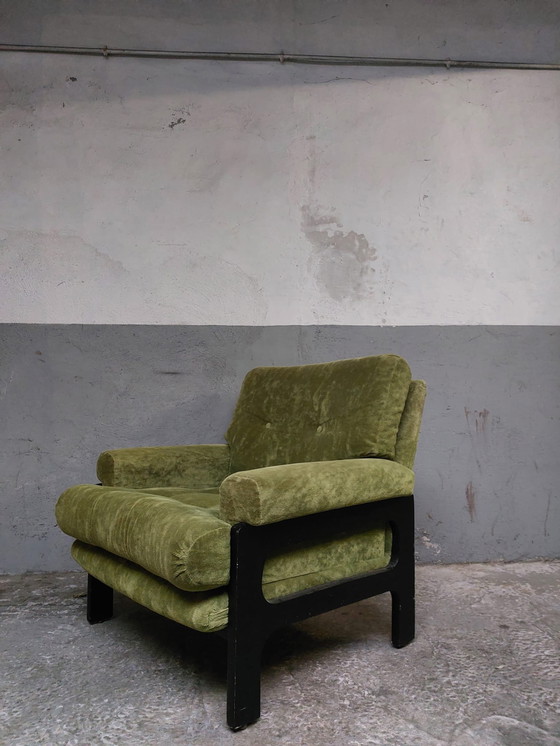 Image 1 of 2 X Mid - Century Green Relax Chairs