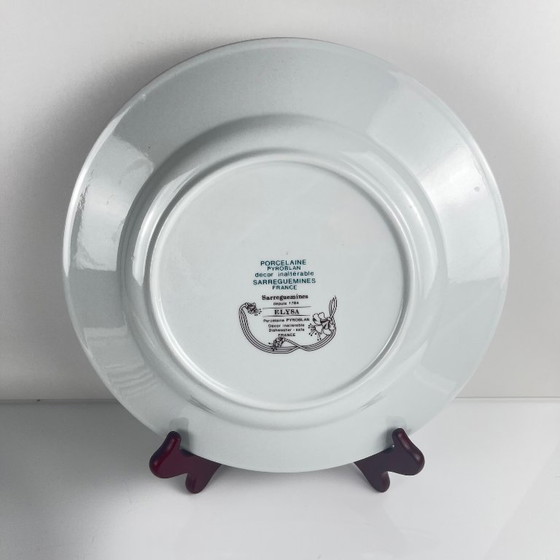 Image 1 of Set of 6 "Elysa" dinner plates, Sarreguemines, 1980/90
