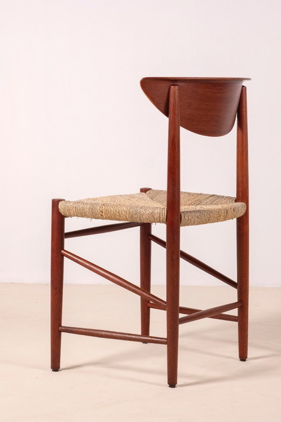 Image 1 of 6x Peter Hvidt & Orla Mølgaard Nielsen Dining Chair Model 316 in Teak