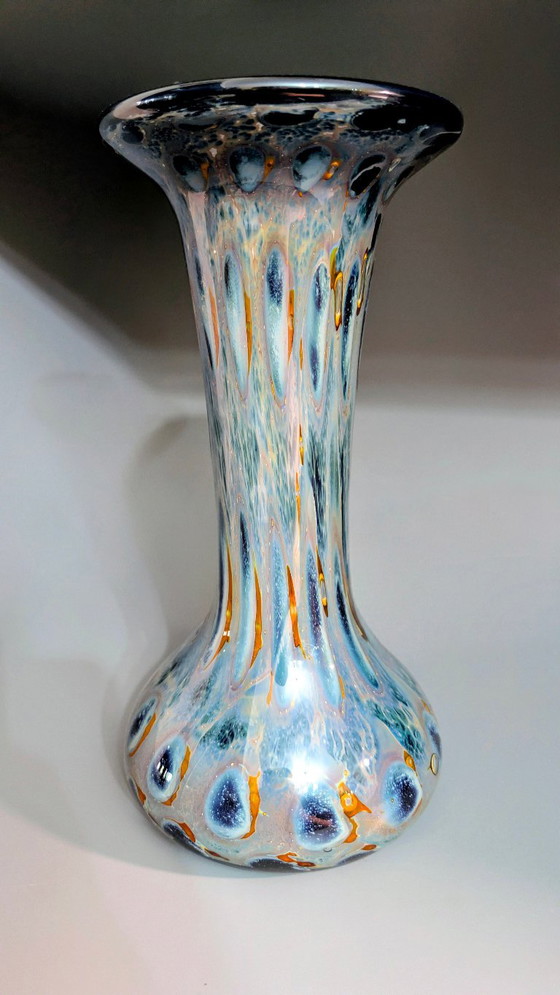 Vaso in vetro Eisch – vetro artistico – firmato – circa 1,16 kg, 25 cm – Arte in vetro, Glass (photo 4 of 10)
