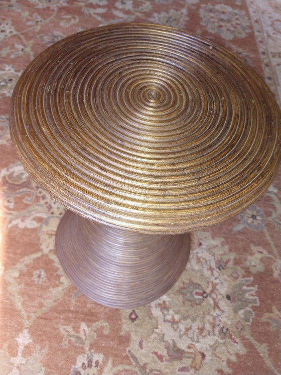 Boho Rattan Sanduhr Beistelltisch – Beistelltische (photo 3 of 10)
