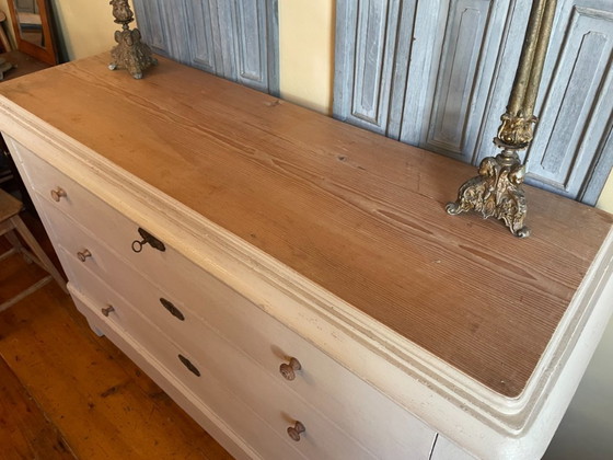 Image 1 of Imposante Hollandse Ladekast Ladenkast Commode 149 cm.