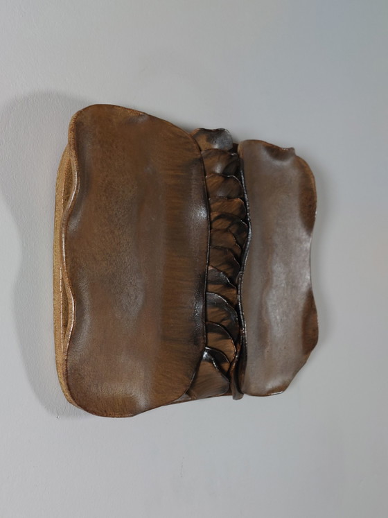 Image 1 of Scultura murale in ceramica realizzata a mano anni '80, artista ceramico