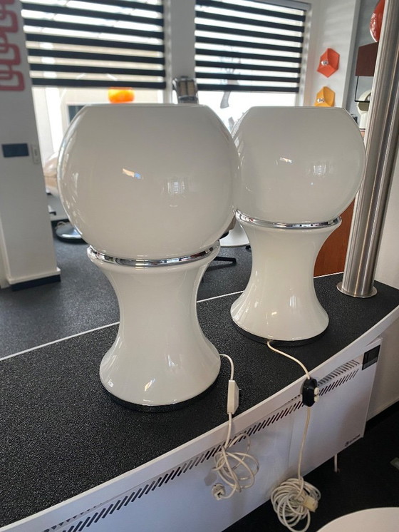 Image 1 of 2 pieces design lamps from Mongolfiera lamp by Fontana Arte