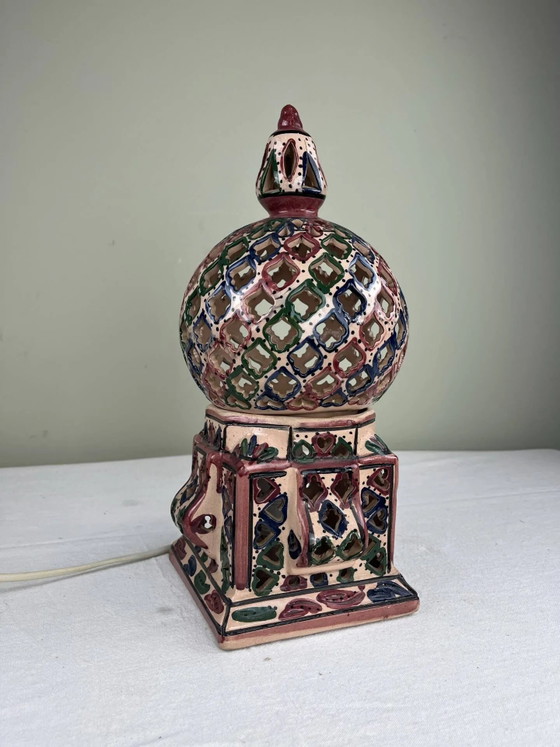 Ethnic handmade lamp – Table lamps, Porcelain, Vintage (photo 4 of 11)