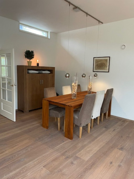 Image 1 of Teak table including 6 chairs