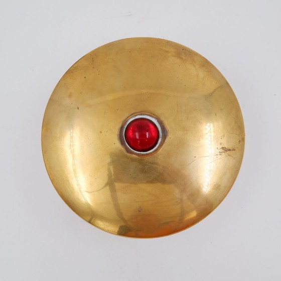 Image 1 of Portagioie/scatola portaoggetti in metallo vintage con coperchio