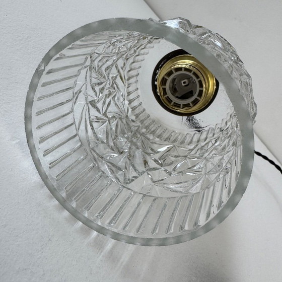 Image 1 of PAIR OF VINTAGE GLASS PENDANTS