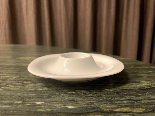 5 Egg cups - Rosenthal Suomi Weiss - Square - Ø 13,2 cm - h 2,6 cm, Porcelain White